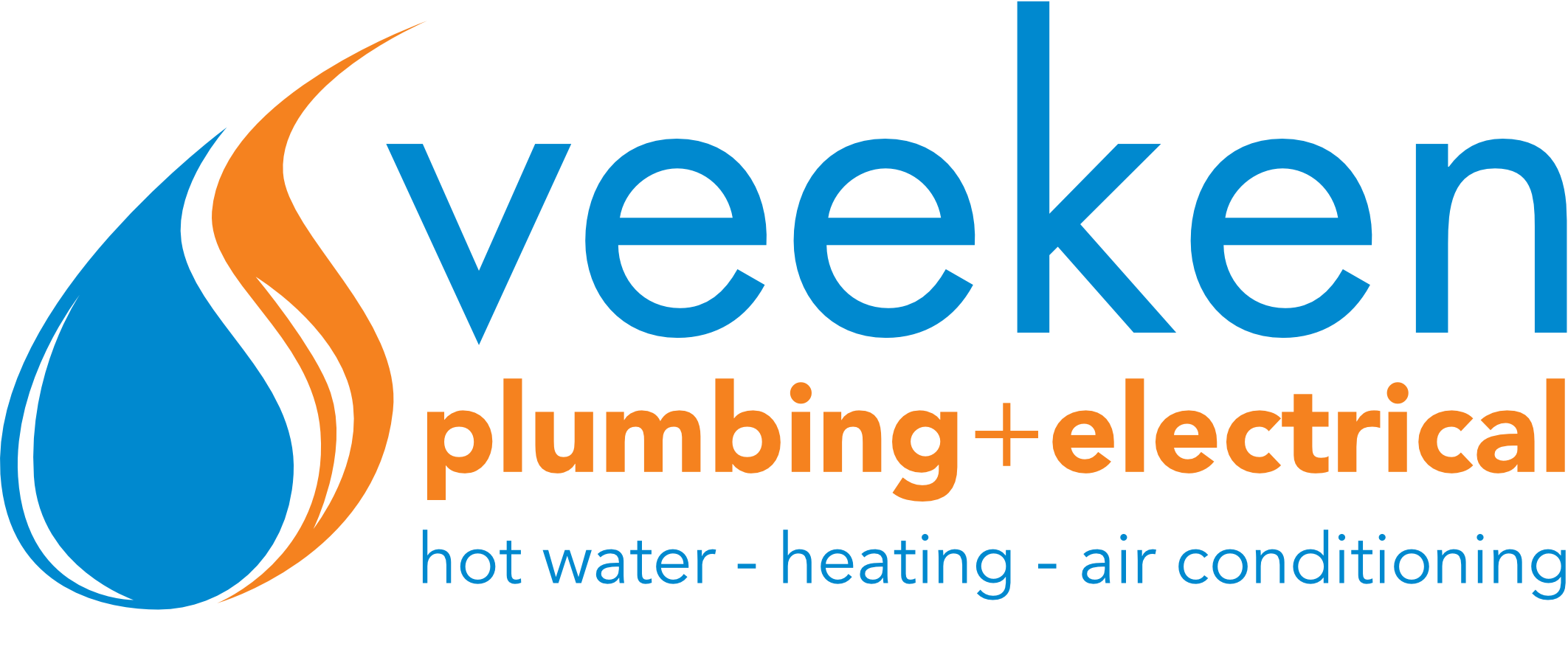 Veeken Plumbing and Electrical logo Hot Water - Heating - Air Conditioning